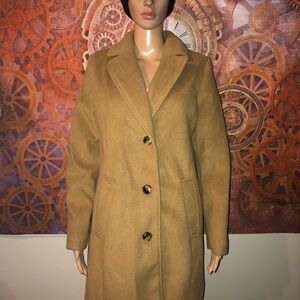 Time and Tru Women's Camel Trench Coat